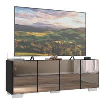 Rack Até 50 Polegadas Com Espelhos Mp1083 Preto branco