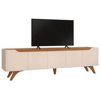 Rack Atenas para TV até 75 Polegadas 4 Portas 1 Gaveta Mavaular COR:OFF WHITE / NATURALE