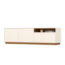 Rack Auryn 03 Portas S313 Cinamomo Off White - Henn Rack Auryn 03 Portas S313 Cinamomo Off White - Henn