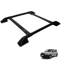 Rack Bagageiro Teto Novo Uno 2010 a 2018 Tubolar Preto