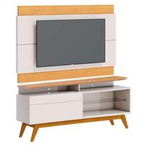 Rack Bancada 1 Gaveta com Nicho e Painel para Tv Classic 1.4 Off White Nature - Imcal