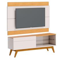 Rack Bancada 1 Gaveta e Painel para Tv Classic 1.4 Off White Nature - Imcal Rack Bancada 1 Gaveta e Painel para Tv Classic 1.4 Off White Nature - Imcal