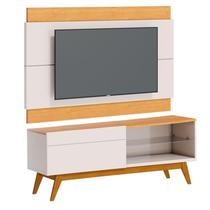 Rack Bancada 1 Gaveta e Painel para Tv Classic 1.4 Off White Nature - Imcal Rack Bancada 1 Gaveta e Painel para Tv Classic 1.4 Off White Nature - Imcal