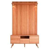 Rack Bancada 1 Porta 2 Gavetas E Painel Para Tv De Até 55 Rivire 1.3 Jequitiba