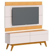 Rack Bancada 2 Gavetas e Painel para Tv Classic 1.4 Off White Nature - Imcal Rack Bancada 2 Gavetas e Painel para Tv Classic 1.4 Off White Nature - Imcal