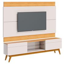 Rack Bancada 2 Gavetas e Painel para Tv Classic 1.8 Off White Nature - Imcal Rack Bancada 2 Gavetas e Painel para Tv Classic 1.8 Off White Nature - Imcal