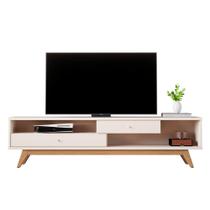 Rack Bancada 5232 180 cm TV até 75" com Pés Madeira Maciça