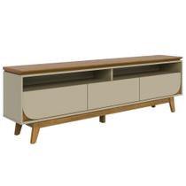 Rack Bancada 75 Polegadas 3 Gavetas 200 Cm Selene Madetec Cumaru Opala Rack Bancada 75 Polegadas 3 Gavetas 200 Cm Selene Madetec Cumaru Opala