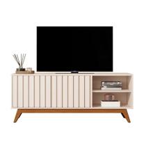 Rack Bancada Açai 140 cm TV até 60" com Pés Madeira Maciça Rack Bancada Açai 140 cm TV até 60" com Pés Madeira Maciça