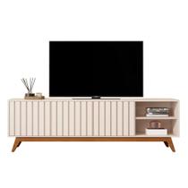 Rack Bancada Açai 180 cm TV até 75" com Pés Madeira Maciça