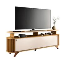 Rack Bancada Alba TV até 70” Polegadas Pés Madeira Maciça