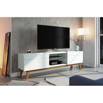 Rack Bancada Ambiente Classic 2 Gavetas 1.8 Branco Acetinado - Imcal Rack Bancada Ambiente Classic 2 Gavetas 1.8 Branco Acetinado - Imcal