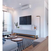 Rack Bancada Ambiente Classic 3 Gavetas 2.2 Branco Acetinado - Imcal Rack Bancada Ambiente Classic 3 Gavetas 2.2 Branco Acetinado - Imcal