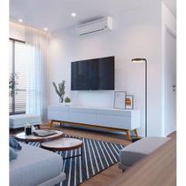 Rack Bancada Ambiente Classic 3 Gavetas Branco Acetinado - Imcal