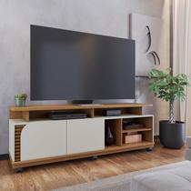 Rack Bancada Ambiente Jurerê 1.8 Freijó Off White Matte Colibri Rack Bancada Ambiente Jurerê 1.8 Freijó Off White Matte Colibri