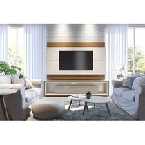 Rack Bancada Ambiente Ópera com Painel para TV Classic 1.8 Off White Freijó - Imcal