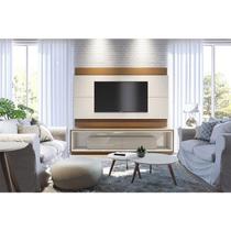 Rack Bancada Ambiente Ópera com Painel para TV Classic 2.2 Off White Freijó - Imcal