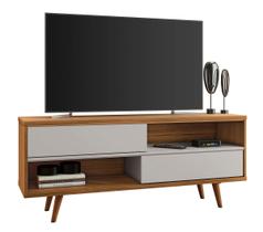 Rack Bancada Assimério Freijó com Off White - MoveisAqui