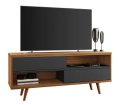 Rack Bancada Assimério Freijó com Preto - MoveisAqui