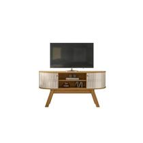 Rack Bancada Atlanta para TV 55 Polegadas cor Naturale Off White - Madetec