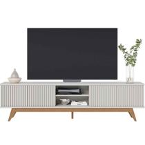 Rack Bancada Bastião 4 Portas MDP Para TV até 75" Polegadas Rack Bancada Bastião 4 Portas MDP Para TV até 75" Polegadas