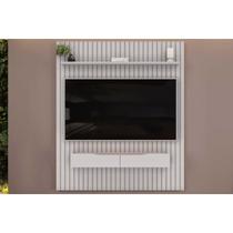 Rack Bancada c/ Painel p/ TV até 65 Pol Pratic Ripado 2 Gavetas 183x240cm Bali - DJ Móveis Rack Bancada c/ Painel p/ TV até 65 Pol Pratic Ripado 2 Gavetas 183x240cm Bali - DJ Móveis