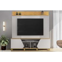 Rack Bancada c/ Painel p/ TV até 70 Pol Henry 2 Porta 182x184cm Bali/Cedro - DJ Móveis Rack Bancada c/ Painel p/ TV até 70 Pol Henry 2 Porta 182x184cm Bali/Cedro - DJ Móveis