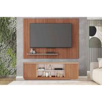 Rack Bancada c/ Painel p/ TV Até 70 Pol Simetria/Aegon Freijo/Off White - Caemmun