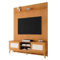 Rack Bancada Cairo Com Painel Para Tv Até 75" Egeo Cedro