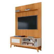 Rack Bancada Caribe Com Painel Para Tv Até 55" Egeo Cedro
