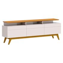 Rack Bancada Classic 3 Gavetas com Nicho 1.8 Off White Nature - Imcal