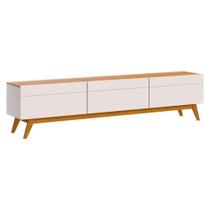 Rack Bancada Classic 3 Gavetas Off White Nature - Imcal