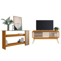 Rack Bancada Com Aparador Frizz 1.5 Cinamomo Off White - Madetec Rack Bancada Com Aparador Frizz 1.5 Cinamomo Off White - Madetec
