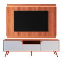 Rack Bancada Com Painel Para Tv De Até 75 Com Led Tina Jequitiba-off White