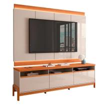 Rack Bancada Com Painel Para Tv De Até 75 Em Mdf Line Off White-jequitiba