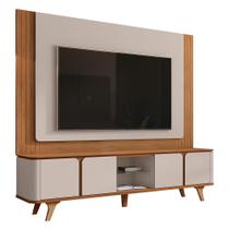 Rack Bancada com Painel Suspenso Roma 217cm para TV até 60” - Casa D Rack Bancada com Painel Suspenso Roma 217cm para TV até 60” - Casa D