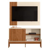 Rack Bancada com Painel Wood 120cm para TV até 42” - Mobler