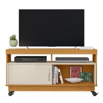 Rack Bancada de TV 50 Pol 121cm Rute Z10 Off/Cinamomo - Mpozenato Rack Bancada de TV 50 Pol 121cm Rute Z10 Off/Cinamomo - Mpozenato