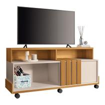 Rack Bancada de TV 50 Pol 136cm Analu H01 Cinamomo/Off White - Mpozenato