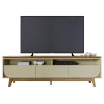 Rack Bancada de TV 75 Pol 200cm Celina Z10 Cumaru/Opala - Mpozenato