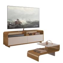 Rack Bancada e Mesa de Centro Atlanta para TV até 65” Delmarco Móveis