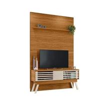 Rack Bancada e Painel Frizz Premium para TV de 65 polegadas Cor Naturale Off White - Madetec