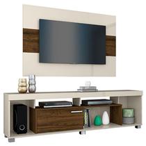 Rack Bancada e Painel para TV Tomaz Off White Savana Madetec