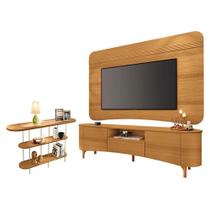 Rack Bancada Elara E Painel Armony Cinamomo Com Aparador Infinity Cinamomo - Hb Móveis Rack Bancada Elara E Painel Armony Cinamomo Com Aparador Infinity Cinamomo - Hb Móveis