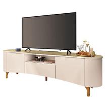 Rack Bancada Elara Off White Champanhe - Hb Móveis Rack Bancada Elara Off White Champanhe - Hb Móveis