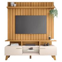 Rack Bancada Essenza e Painel Link 1.6 Off White Cinamomo HB Móveis Rack Bancada Essenza e Painel Link 1.6 Off White Cinamomo HB Móveis