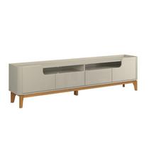 Rack Bancada FL Estilo Retrô 2.20m Para TV Até 75'' Cor Off White