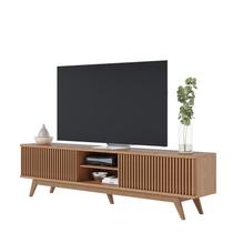 Rack Bancada Fortaleza 2,18m para TV Freijó - Colibri Rack Bancada Fortaleza 2,18m para TV Freijó - Colibri