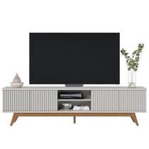 Rack Bancada Fortaleza Off White Matte para TV até 75” - Colibri Off White Matte