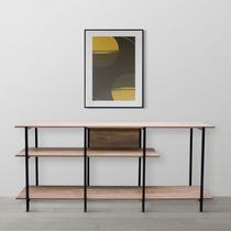 Rack Bancada Industrial Lisboa 3 prateleiras Inspire House Louro freijó